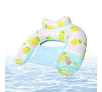 Jubilofex Chaise Flottante Piscine - avec Porte-gobelet Appuie-tête Ergonomique Antidérapant Étanche - Flottant Chaise Hamac - pour Hommes et Femmes, Idéal pour Bains de, Piscine, Fêtes, Lac