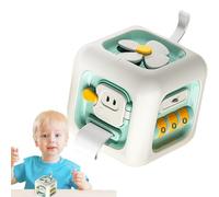 Jubilofex Cube d'Activités Sensoriel Occupé | Jeu Éducatif d'apprentissage Sensoriel pour Voyage,Cube d'Activités pour - pour Filles, Anniversaire, Vacances, Fêtes, Avion, Salle de