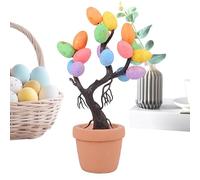 Jubilofex Discours pour arbres d'oeufs de Pâques, arbre de table de Pâques - arbres décoratifs pour les vacances, décoration d'arbres artificiels de bureau pour les vacances