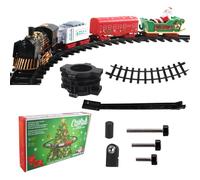 Jubilofex Jouet Train | Voiture Electrique Circuit,Train Electrique Noel avec Lumières et Musique | pour Filles Garçons Anniversaire Fête Nouvel an Célébration
