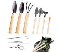 Jubilofex Kit d'Outils de Jardinage | 10 Pièces Mini Outil de Creusage Confortable | Outils de Plantation à Main pour Jardin | pour Cours, Balcons, Terrasses, Allées, Patios,