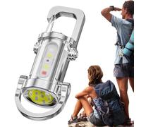 Jubilofex Lampe Torche Portative Pour Clés,Lampe Torche Rechargeable pour Clés - Lumière Vive Étanche Équipement De Survie Pour Les Activités De Plein Air, La Randonnée, Le Camping Et La Pêche