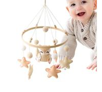 Jubilofex Mobile pour enfants - Sensoriel Mobile pour bébé garçon | Jouet en feutre fait à la main avec un design de literie neutre pour chambre de garçon et chambre d'enfant jouer à l'heure du ventre