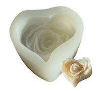 Jubilofex Moules en Silicone pour Arts Créatifs,Figurines En Silicone Petites Et En Forme De Cœur | Moules pour Savon, Plâtre et Résine Faits Main - Pour Plâtre, Pâte à Sucre, Salle de Bain,