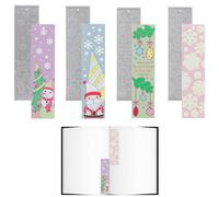 Jubilofex Moules en silicone pour marque-page pour résine époxy | Bonhomme de neige de Noël, fournitures artisanales pour vacances, anniversaire, salle d'étude, salon, fenêtre, porte, étagère