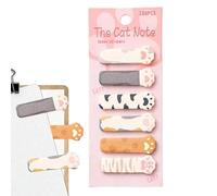 Jubilofex Notes adhésives en forme de chat - 180 pages d'étiquettes en papier kawaii, intercalaires autocollants, onglets de notes ludiques | Fournitures d'écriture colorées pour femmes, élèves