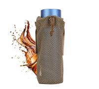 Jubilofex Porte-bouteille | Porte-bouteille réglable avec cordon | conception de poche d'hydratation portable stable et étanche pour les voyages en plein air pour les hommes et les femmes, Boue,