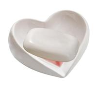 Jubilofex Porte-savon, porte-savon, en forme de cœur, porte-savon, boîte à savon, porte-savon, porte-savon mignon, porte-savon d'amour, décoration de salle de bain tendance