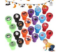 Jubilofex Tampons Trick Or Treat, kit de tampons Halloween,Ensemble de tampons Halloween Assortiment de Auto-encreurs - Cadeaux de fête effrayants, Bonbons ou friandises, Prix de Jeu Mignons