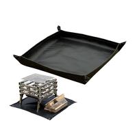 Jubilofex Tapis de cheminée de camping, tapis de barbecue ignifuge, tapis en silicone pour camping, barbecue, camping, tapis de protection de terrasse réutilisable, accessoire de cuisinière pour