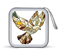 Jubonexis Boîtier de rangement simple en verre teinté pour CD, DVD, voiture, maison, voyage
