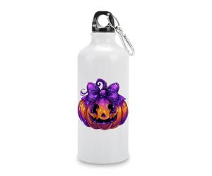 Jubonexis Bouteille d'eau de voyage en aluminium sur le thème d'Halloween avec boucle à bouchon torsadé pour homme et femme 600 ml
