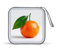 Jubonexis Clementine with A Green Leaf Case CD DVD Case Portable for Car Home Travel