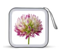 Jubonexis Clover Flower Étui de rangement pour CD DVD portable pour voiture, maison, voyage