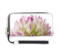 Jubonexis Clover Portefeuille long à deux volets en cuir synthétique avec porte-monnaie, carte de crédit, porte-cartes et argent pour homme et femme