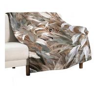 Jubonexis Couverture œil de léopard derrière un voile de verre dépoli doux, anti-boulochage, couverture confortable et durable pour chambre à coucher, salon, canapé, sofa, lit, 130 x 150 cm