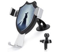 Jubonexis Dark Fantasy Witch Balai Foggy Forest Support de téléphone pour voiture Support triangle Clip Base Air Vent Support de téléphone portable Accessoires automobiles pour smartphones portables