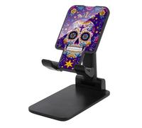 Jubonexis Day of The Dead Festival Support de téléphone portable pliable et réglable pour bureau Motif tête de mort