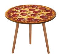 Jubonexis Délicieuse nappe ronde pour pizza, imperméable, élastique, pour pique-nique, camping, salle à manger, 127 cm