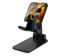 Jubonexis Deux amants féminins embrassant Dark Alley Support de téléphone portable pliable et réglable pour bureau