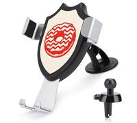 Jubonexis Donut - Support de téléphone de voiture simple en forme de lino - Support triangulaire à clip pour grille d'aération - Accessoires automobiles pour smartphones de 4 à 6 pouces