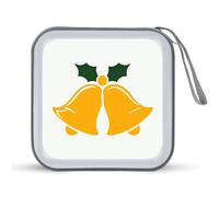 Jubonexis Étui de rangement portable pour CD DVD et CD Motif cloche de Noël