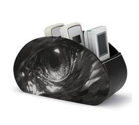 Jubonexis Eye of Eagle Support de télécommande avec 5 compartiments en cuir pour télécommande TV Organiseur de bureau