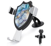 Jubonexis Fantasy Stone Dalle en bleu doux menthe gris pâle support de téléphone de voiture support triangle clip base grille d'aération téléphone portable voiture accessoires automobiles pour