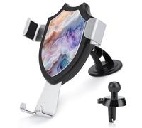 Jubonexis Fantasy Stone Slab Support de téléphone de voiture doux lavande pâle pêche bleu pêche support triangle clip base grille d'aération téléphone portable voiture accessoires automobiles pour