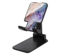 Jubonexis Fantasy Stone Slab Support de téléphone portable pliable et réglable Lavande pâle Bleu pêche
