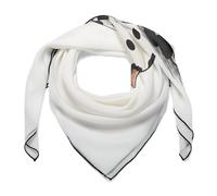 Jubonexis Ghost Is wearing a Cow Print Sheet Women Hair Scarf Square Silk Like Head Foulards Mouchoir Satin Neck Scarf