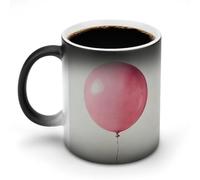 Jubonexis Grand ballon rose changeant de couleur tasse à café en céramique changeant de chaleur tasse à café fantaisie tasse à thé eau tasse 325 ml
