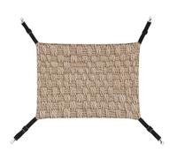 Jubonexis Hamac texturé en jonc de mer tissé respirant avec sangles réglables pour chat et chien