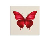 Jubonexis Impression sur toile minimaliste Bouddha rouge - Peinture esthétique pour salon et ferme - 40 x 40 cm - Sans cadre