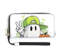 Jubonexis Jolie casquette de baseball vert citron avec pochette en cuir synthétique pour équitation, planche à roulettes, porte-monnaie à deux volets, porte-monnaie, carte de crédit, stockage d'argent