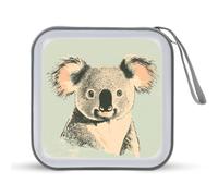 Jubonexis Koala Portrait Étui de rangement pour CD DVD