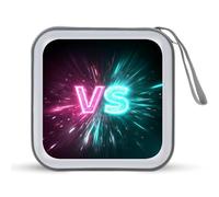 Jubonexis Lettres VS CD Case DVD Case Portable pour Voiture Maison Voyage