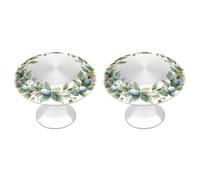 Jubonexis Lot de 2 boutons de tiroir ronds minimalistes avec vis pour couronne de Pâques - Décoration pour armoire, placard, maison, bureau, cuisine