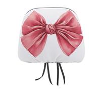 Jubonexis Lot de 2 housses d'appui-tête de voiture imprimées avec joli nœud coquette pour la Saint-Valentin, housses élastiques et confortables pour appuie-tête de voiture pour homme et femme