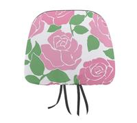 Jubonexis Lot de 2 housses élastiques et confortables pour appuie-tête de voiture à imprimé floral simple pour homme et femme, compatible avec la plupart des voitures, camionnettes, SUV, camions