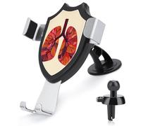 Jubonexis Lungs in the Style of Mid-Century Car Phone Holder Mount Triangle Clip Base Air Vent Cell Phone Mount Automotive Accessories for 4-6 Inch Cell Smartphones