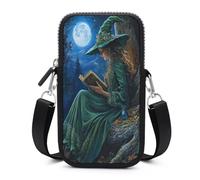 Jubonexis Magical Witch of The Forest Sac à bandoulière pour téléphone portable et smartphone avec sangle réglable