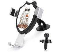 Jubonexis Mignon fantôme portant des lunettes de soleil tenant une tasse de café support de téléphone de voiture support de téléphone support triangle clip base grille d'aération support de téléphone