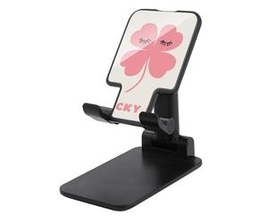 Jubonexis Minimal A Four Leaf Clover Lucky Me Support de téléphone portable pliable et réglable pour bureau