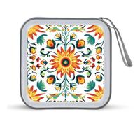 Jubonexis Patterns of Traditional Mexican Folk Étui de rangement portable pour CD DVD