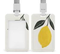 Jubonexis Porte-badge minimaliste bohème avec clip rétractable - Protection de carte - Pour le travail, le bureau, les médecins, les infirmières