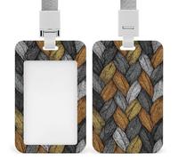 Jubonexis Porte-badge rétractable à clip coloré texturé pour le travail, le bureau, les médecins, les infirmières