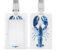 Jubonexis Porte-badge rétractable à clip pour carte d'identité de homard pour le travail, le bureau, les médecins, les infirmières