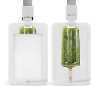 Jubonexis Porte-badge vert rétractable avec clip pour carte d'identité, porte-nom pour le travail, le bureau, le médecin, l'infirmière