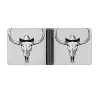 Jubonexis Portefeuille à deux volets en cuir synthétique souple avec chapeau de cowboy pour pièces de monnaie, carte de crédit, porte-cartes fin et durable pour homme et femme